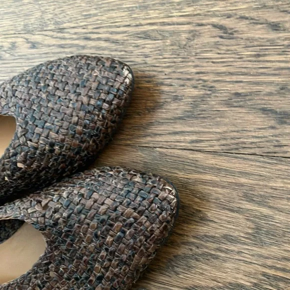 Sezane Eva Ballerinas - Brown Python Weave Sz 40 - Picture 4 of 7